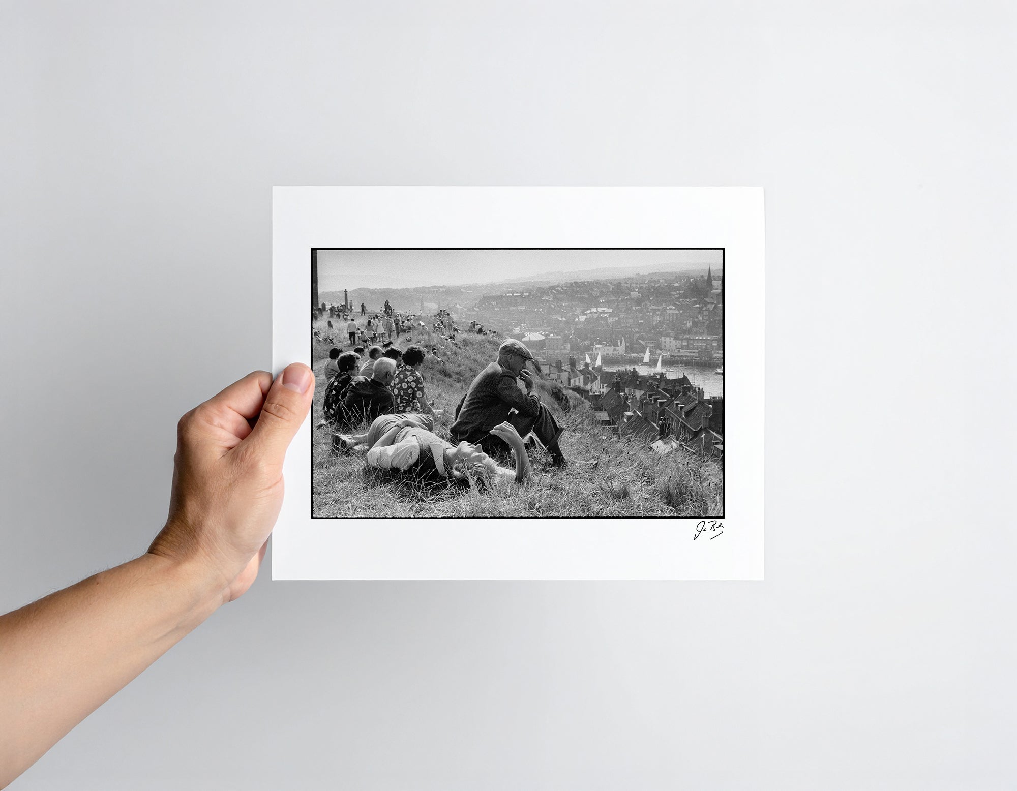 Ian Berry: Whitby, 1974. Harbour Daydreamers.